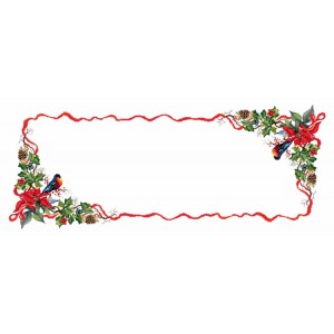 W 8383 Cross stitch pattern PDF - Table runner - Christmas evening