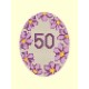 W 8423 ONLINE pattern pdf - Birthday card - Violet flowers