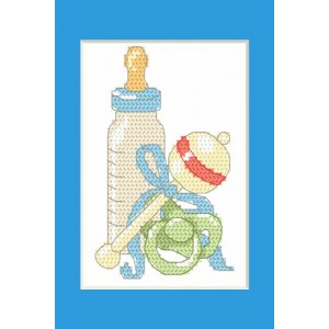 Cross stitch pattern PDF - Birth certificate for a baby - Coricamo
