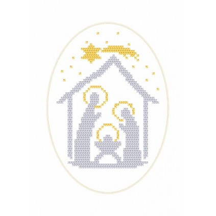 W 8656 Online Pattern PDF - Χριστουγεννιάτικη κάρτα - σταθερή