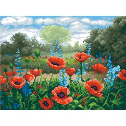 7009 Lienzo tapiz - Amapolas