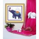 K 10003 Toile de tapisserie - Éléphant pour la fortune