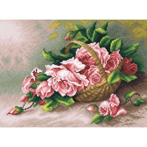 K 5296 Tapestry canvas - Roses in the basket