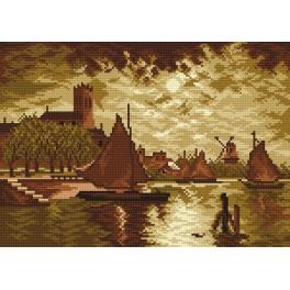 K 4270 Tapestry canvas - Cloudy evening