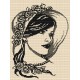 K 4862 Toile de tapisserie - Femme aux perles