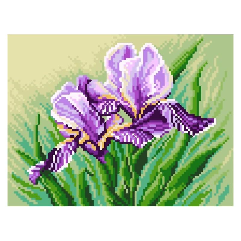 Irises Tapestry Canvas Coricamo
