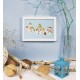 K 8660 Toile de tapisserie - Bonhommes de neige joyeux
