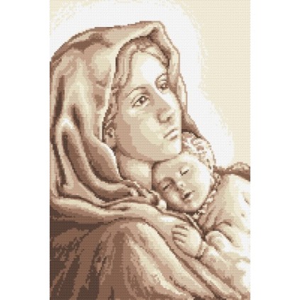 K 8250 Tela per arazzo - Madonna con bambino