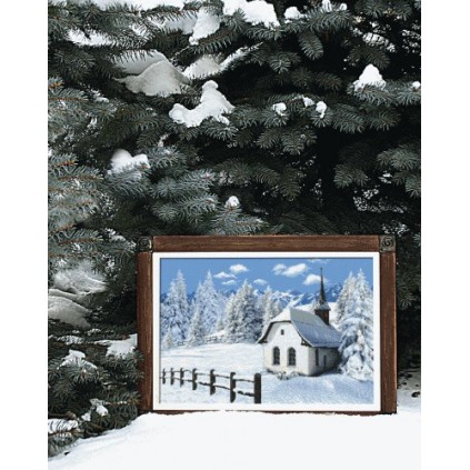 K 8559 TAPSESTRY CANVAS - TALVIKIRKKO
