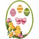 W 4433 Cross stitch pattern PDF - Decoration with Easter eggs