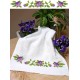 W 4664 ONLINE pattern pdf - Towel with pansies