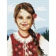 W 4824 Kreuzstichmuster PDF - Highland Frau