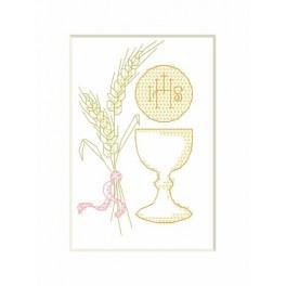 W 8686-01 ONLINE pattern pdf - Holy communion card - Cup