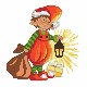 GC 10024 Cross Stitch Pattern - Papai Noel Gnome