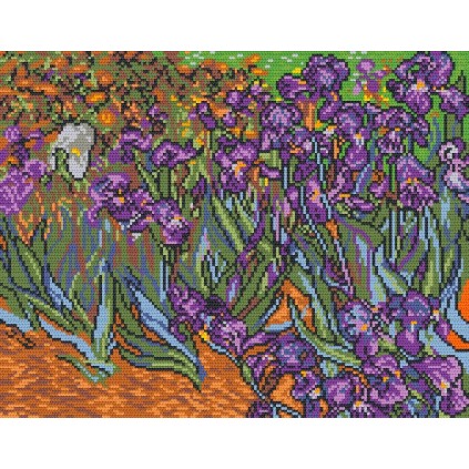 GC 478 Kreuzstichmuster - Iris - V. Van Gogh