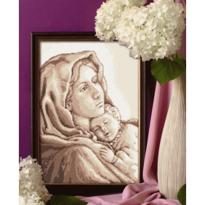 GC 8250 Querstichmuster - Madonna mit Kind