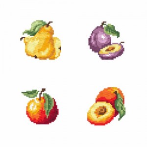 GC 8661 Cross stitch pattern - At the stall - Fruit