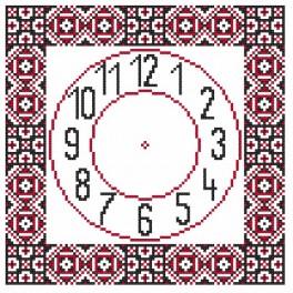 GC 8857 Cross stitch pattern - Ethnic clock II
