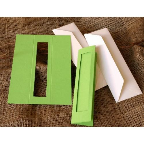 Bookmarks with a rectangular passe-partout lt green Bookmarks with a rectangular passe-partout lt green