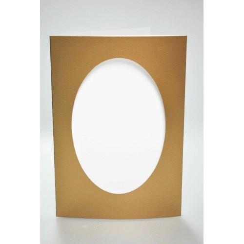 902-02 Big card with an oval passe-partout gold 902-02 Big card with an oval passe-partout gold