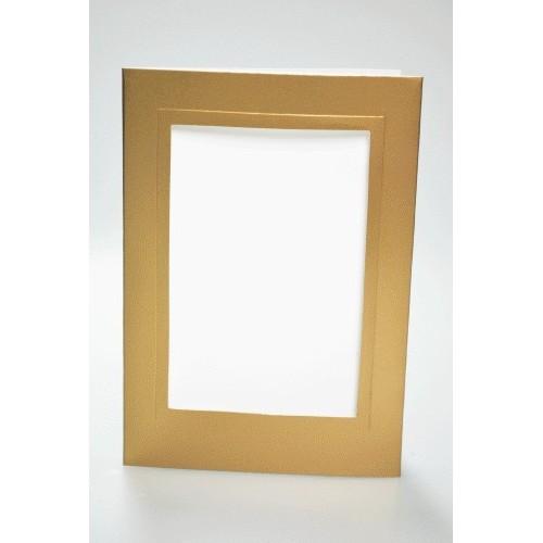 940-02 Big card with a rectangular passe-partout gold 940-02 Big card with a rectangular passe-partout gold