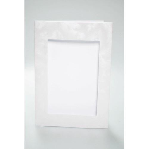 940-03 Big card with a rectangular passe-partout pearly 940-03 Big card with a rectangular passe-partout pearly