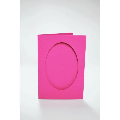 943-11 Cards with an oval passe-partout pink 943-11 Cards with an oval passe-partout pink