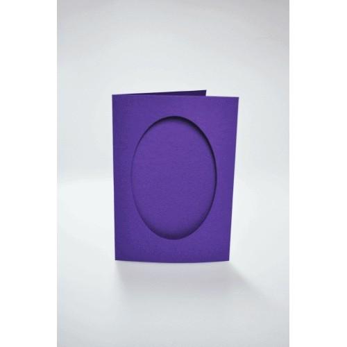 943-12 Cards with an oval passe-partout purple 943-12 Cards with an oval passe-partout purple