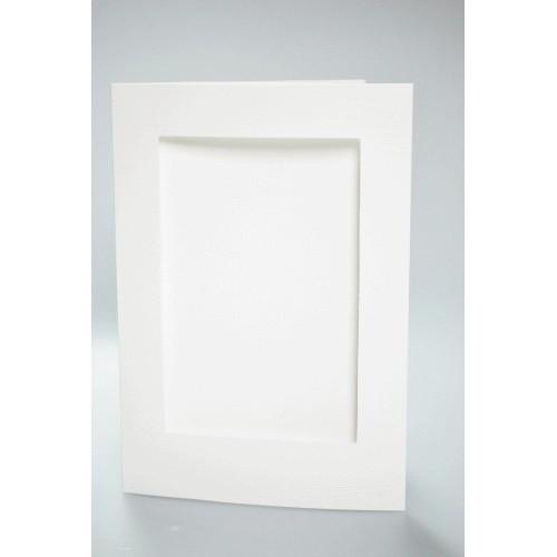 944-02 Big card with a rectangular passe-partout white 944-02 Big card with a rectangular passe-partout white