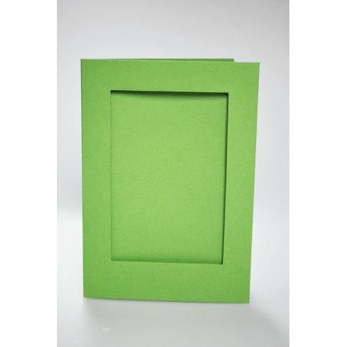 944-05 Big card with a rectangular passe-partout lt green 944-05 Big card with a rectangular passe-partout lt green