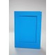 944-07 Big card with a rectangular passe-partout blue