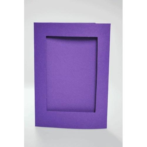 Big card with a rectangular passe-partout purple Big card with a rectangular passe-partout purple