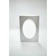 945-01 Cards with an oval passe-partout silver