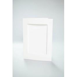 946-01 Cards with a rectangular passe-partout white