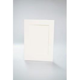 946-04 Cards with a rectangular passe-partout cream