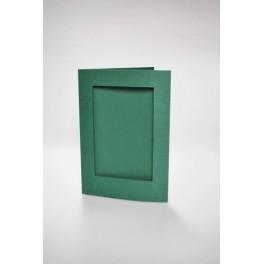 946-06 Cards with a rectangular passe-partout dk green