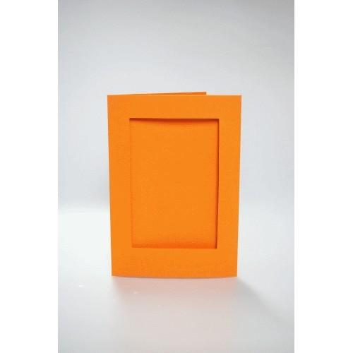 946-10 Cards with a rectangular passe-partout orange 946-10 Cards with a rectangular passe-partout orange