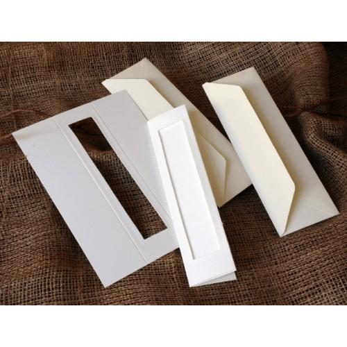 Bookmarks with a rectangular passe-partout white Bookmarks with a rectangular passe-partout white