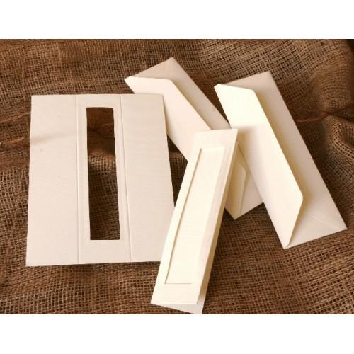 Bookmarks with a rectangular passe-partout cream Bookmarks with a rectangular passe-partout cream