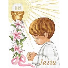 AN 10054 Tapestry Aida - First Holy Communion - Boy