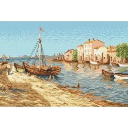 AN 33161 Tapestry Aida - Fisherman's village