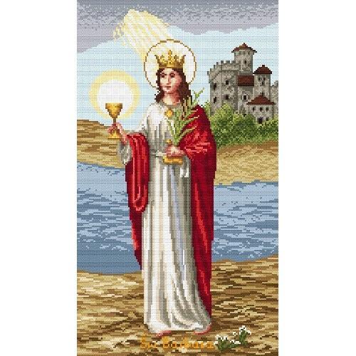 St. Barbara - Tapestry aida St. Barbara - Tapestry aida