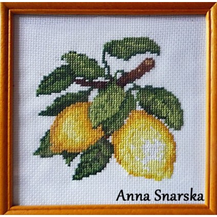En 4677 Tapestry Aida - Aptitiserande citroner