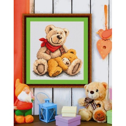 AN 8260 Tapisserie Aïda - Peluche endormie