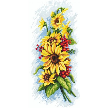 AN 8340 Tapiz Aida - Girasoles con serbal