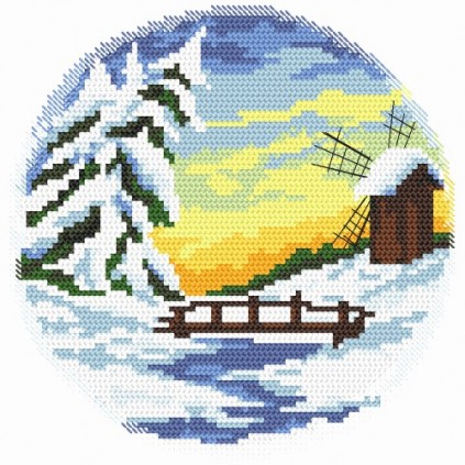 En 8361 Tapestry Aida - Four Seasons - Winter