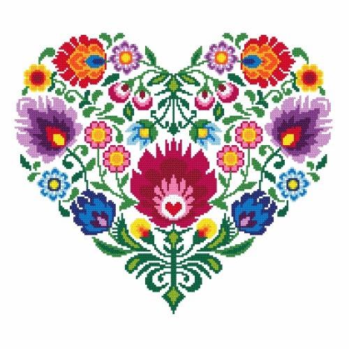AN 8535 Ethnic heart - Tapestry aida AN 8535 Ethnic heart - Tapestry aida