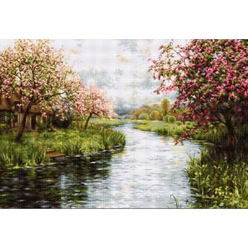 Cross stitch kit - Spring landscape Cross stitch kit - Spring landscape