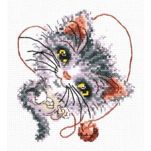 MN 26-24 Cross stitch kit - Kitten MN 26-24 Cross stitch kit - Kitten