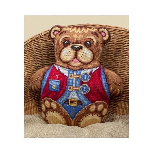 PAPD 1604 Cross stitch kit - Mr. Teddybear PAPD 1604 Cross stitch kit - Mr. Teddybear